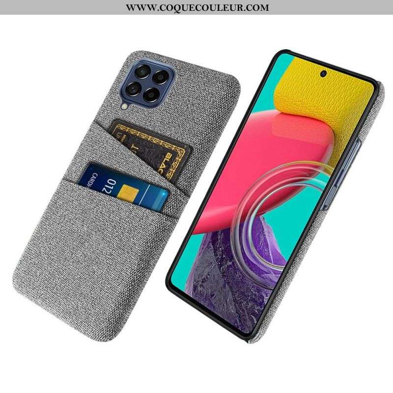 Coque Samsung Galaxy M53 5G Porte-Cartes Tissu