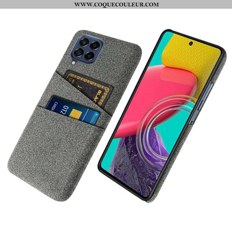 Coque Samsung Galaxy M53 5G Porte-Cartes Tissu