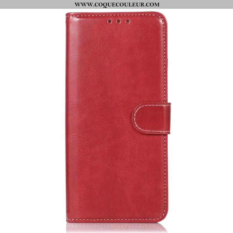 Housse Samsung Galaxy M53 5G Style Cuir et Coutures