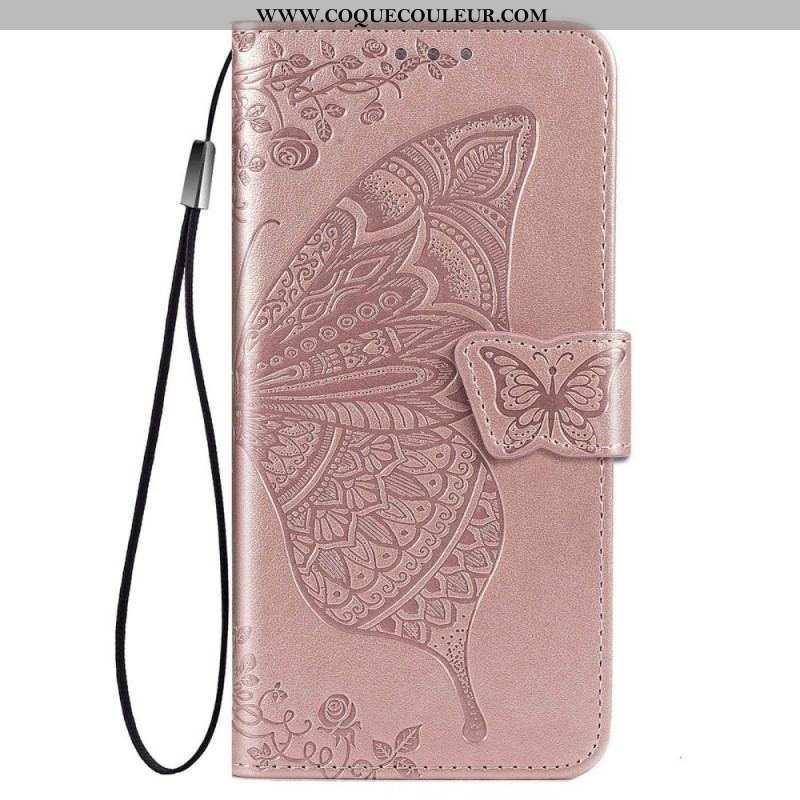 Housse Samsung Galaxy M53 5G Papillon Baroque