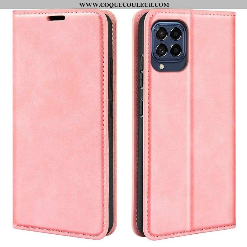 Flip Cover Samsung Galaxy M53 5G Skin-Touch Douceur