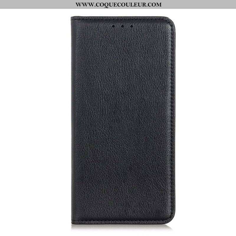 Flip Cover Samsung Galaxy S20 FE Cuir Litchi Fendu Élégance