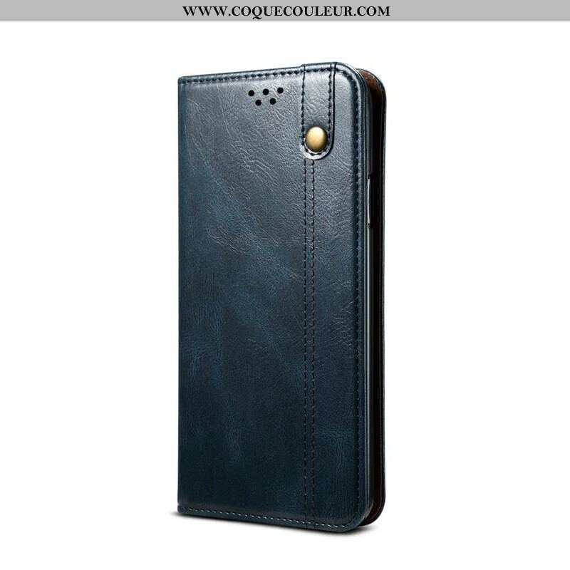 Flip Cover Samsung Galaxy S20 FE Simili Cuir Ciré