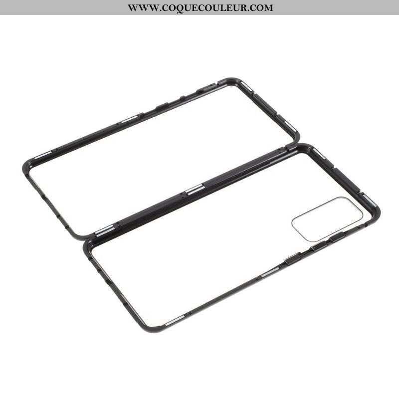 Coque Samsung Galaxy S20 FE Rebords Métal et Dos Verre Trempé