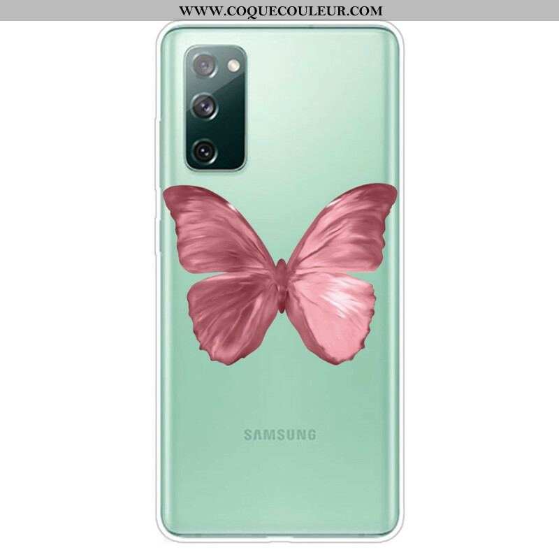 Coque Samsung Galaxy S20 FE Papillons Sauvages