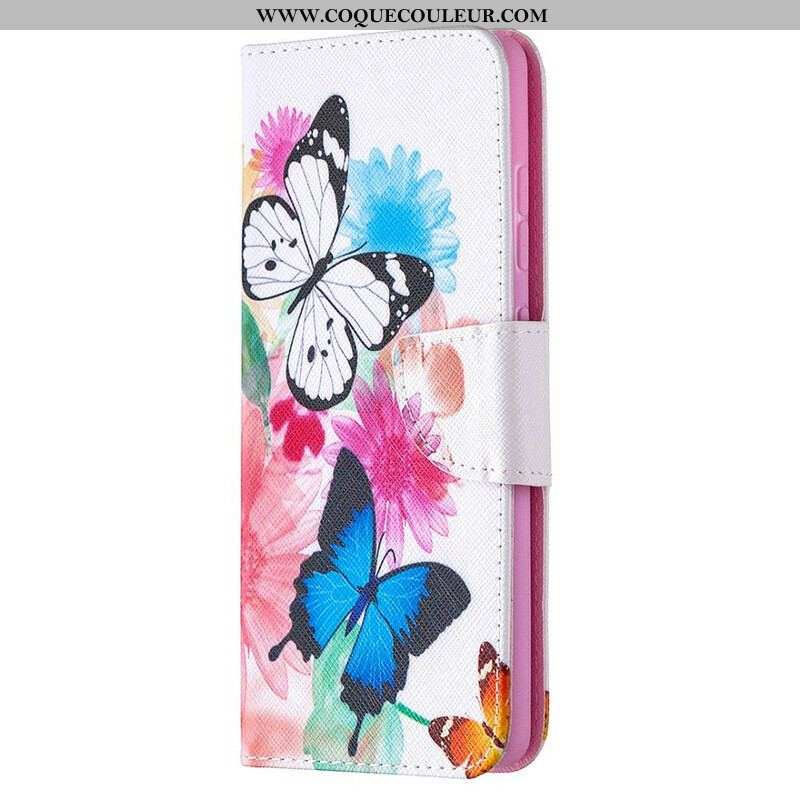 Housse Samsung Galaxy S20 FE Papillons et Fleurs Peints