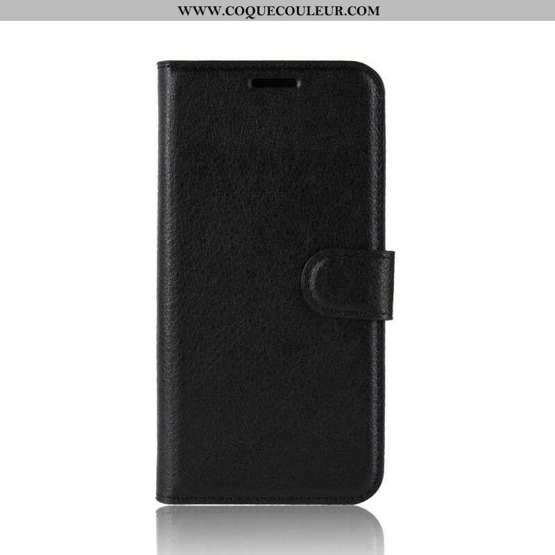 Housse Samsung Galaxy S20 FE Simili Cuir Litchi Classique