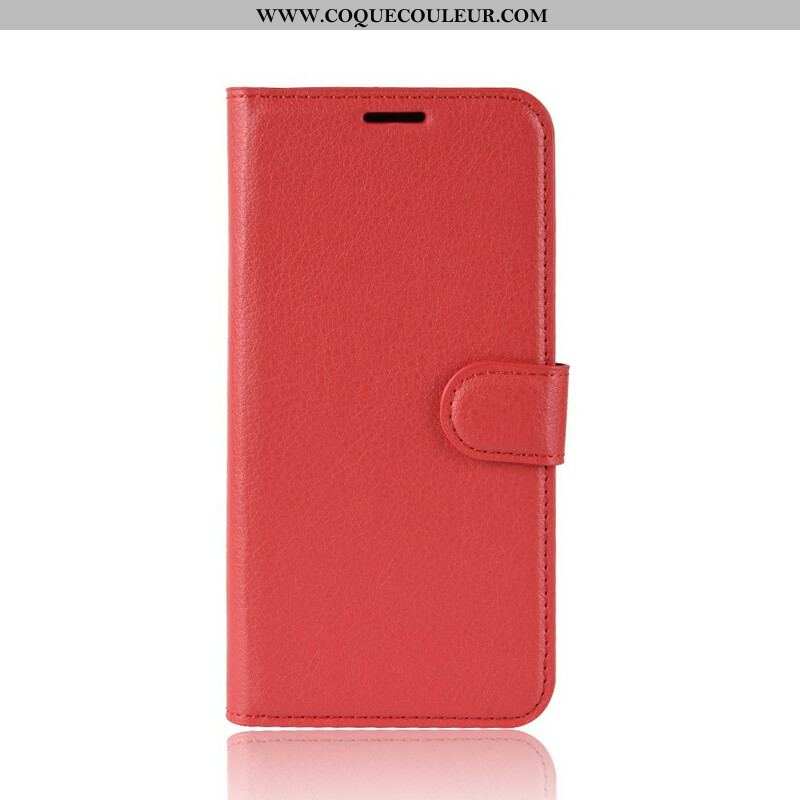 Housse Samsung Galaxy S20 FE Simili Cuir Litchi Classique