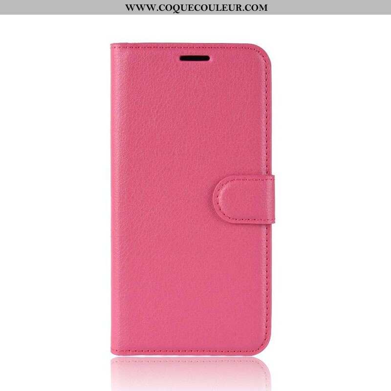 Housse Samsung Galaxy S20 FE Simili Cuir Litchi Classique