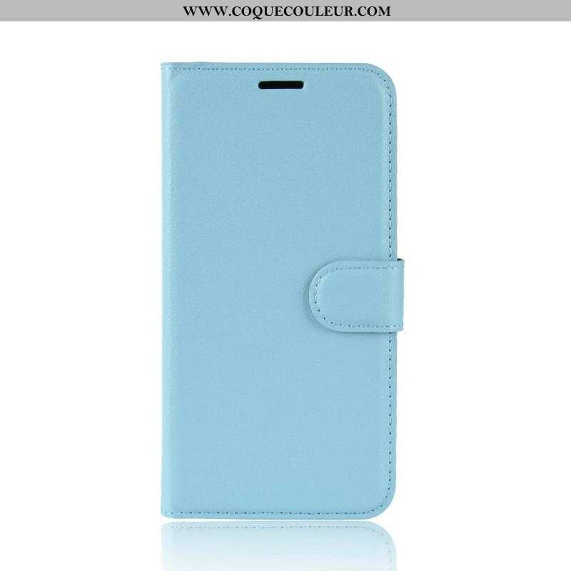 Housse Samsung Galaxy S20 FE Simili Cuir Litchi Classique