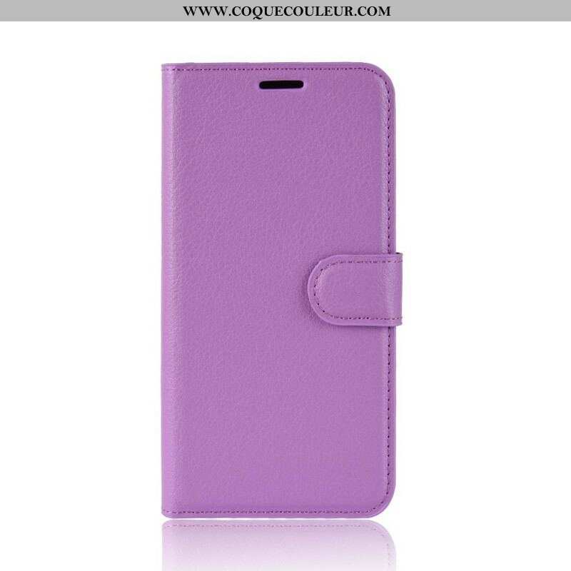 Housse Samsung Galaxy S20 FE Simili Cuir Litchi Classique