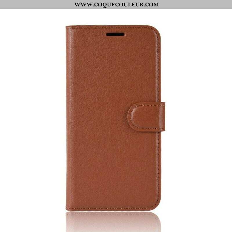 Housse Samsung Galaxy S20 FE Simili Cuir Litchi Classique