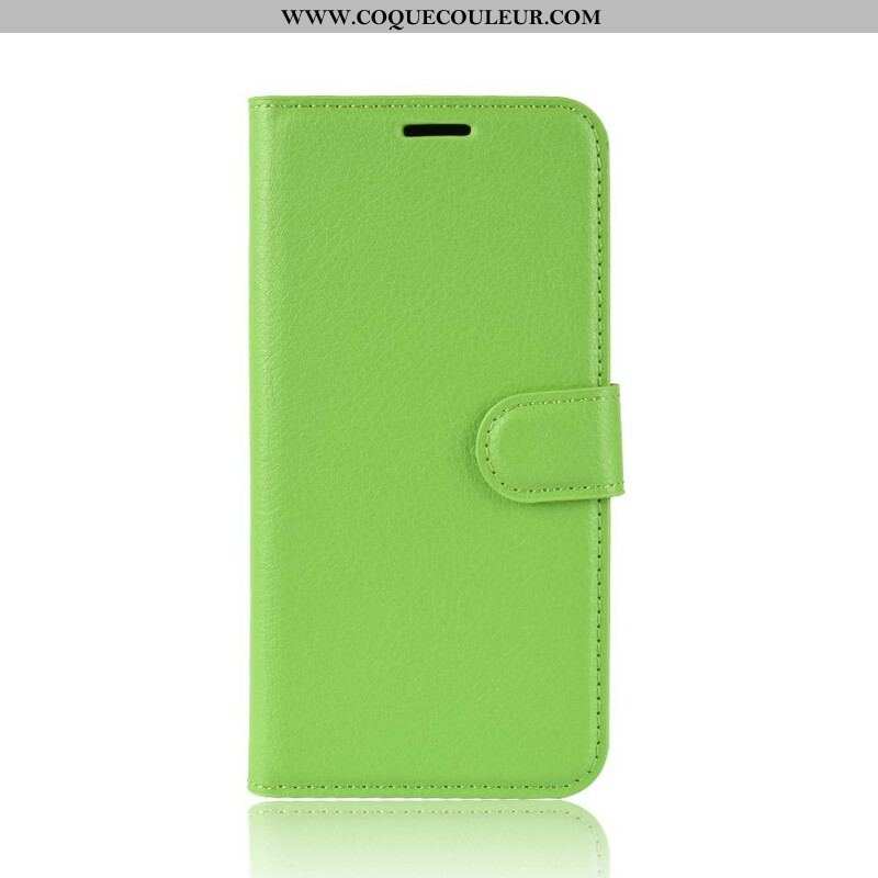 Housse Samsung Galaxy S20 FE Simili Cuir Litchi Classique