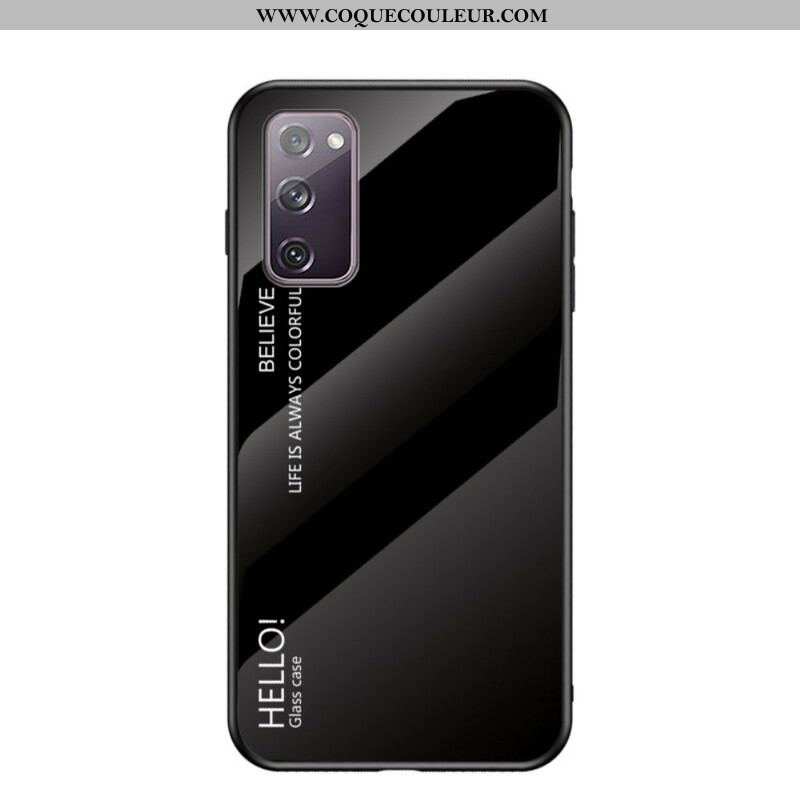 Coque Samsung Galaxy S20 FE Verre Trempé Hello