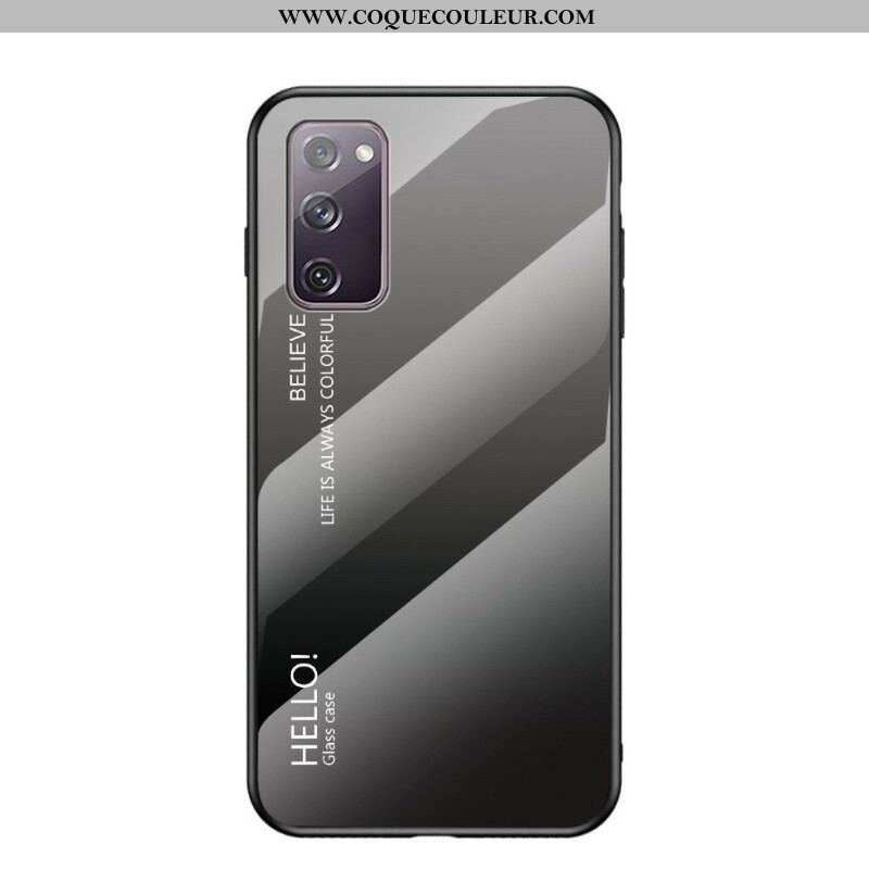 Coque Samsung Galaxy S20 FE Verre Trempé Hello