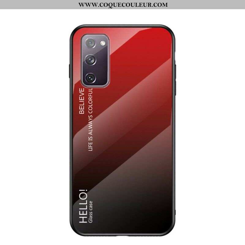 Coque Samsung Galaxy S20 FE Verre Trempé Hello