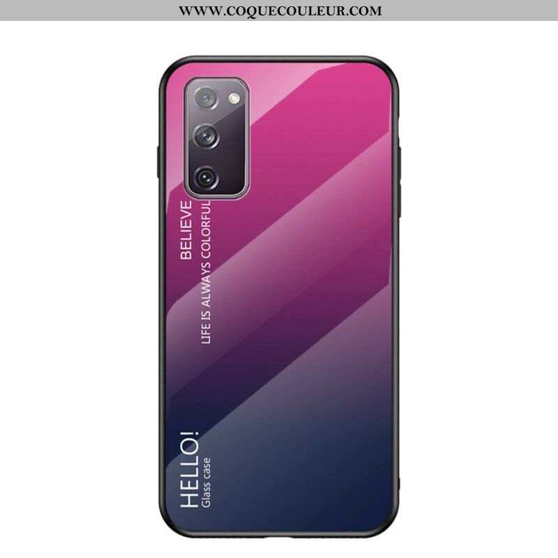 Coque Samsung Galaxy S20 FE Verre Trempé Hello