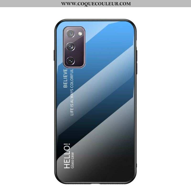 Coque Samsung Galaxy S20 FE Verre Trempé Hello