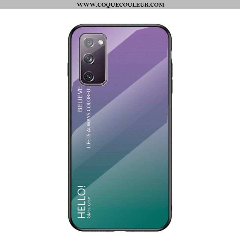 Coque Samsung Galaxy S20 FE Verre Trempé Hello