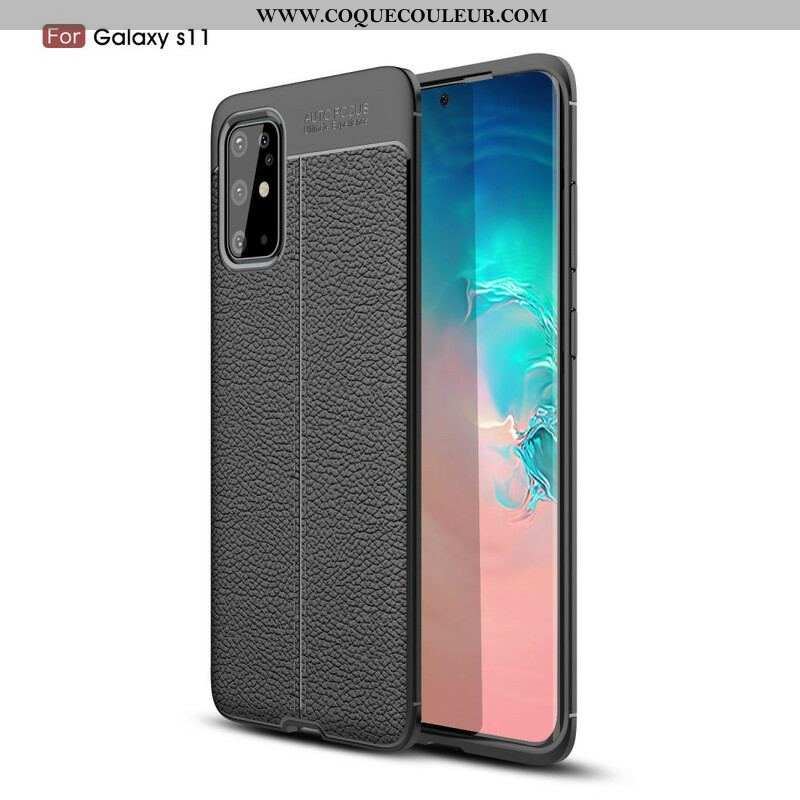 Coque Samsung Galaxy S20 Plus / S20 Plus 5G Litchi Double Line