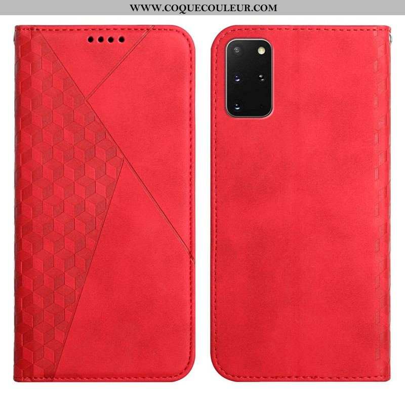 Flip Cover Samsung Galaxy S20 Plus / S20 Plus 5G Effet Cuir Géo