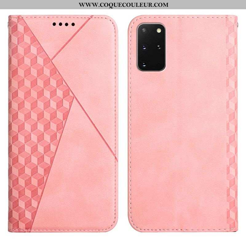 Flip Cover Samsung Galaxy S20 Plus / S20 Plus 5G Effet Cuir Géo