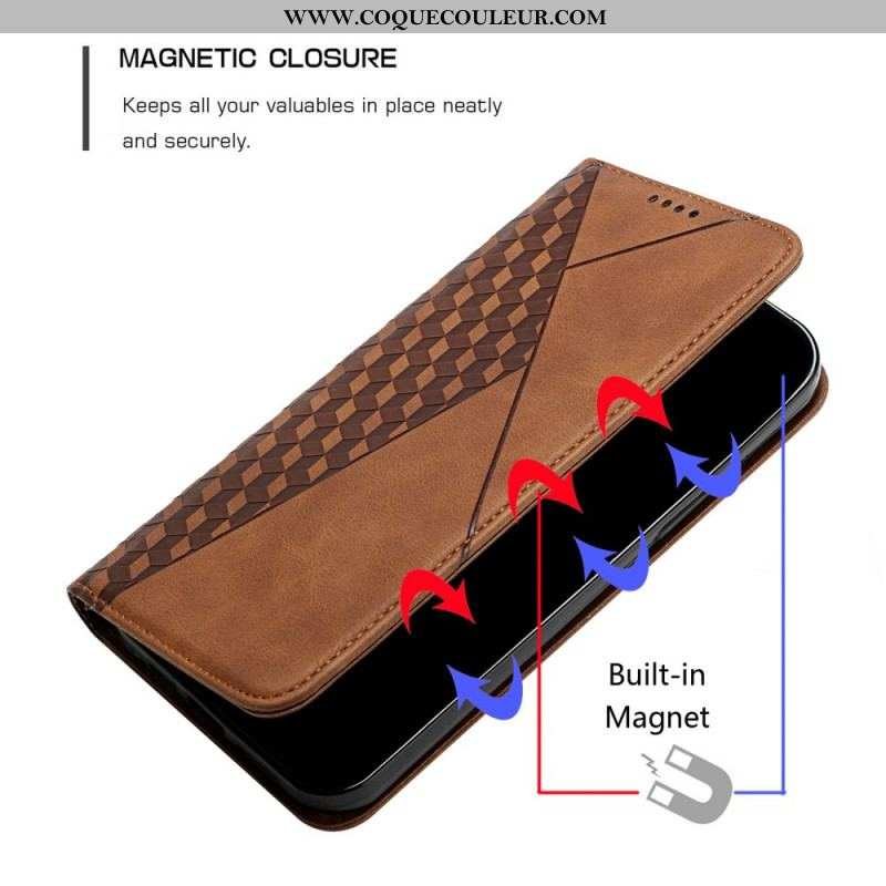 Flip Cover Samsung Galaxy S20 Plus / S20 Plus 5G Effet Cuir Géo