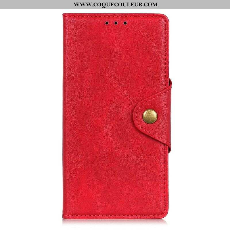 Housse Samsung Galaxy S21 5G Simili Cuir Vintage Bouton