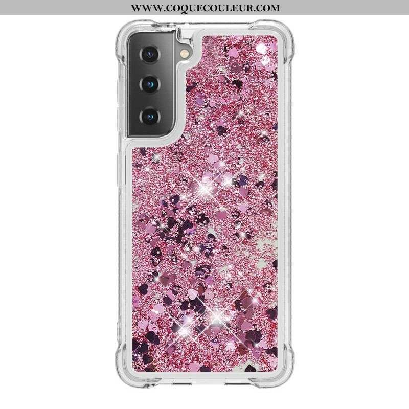 Coque Samsung Galaxy S21 5G Désires Paillettes