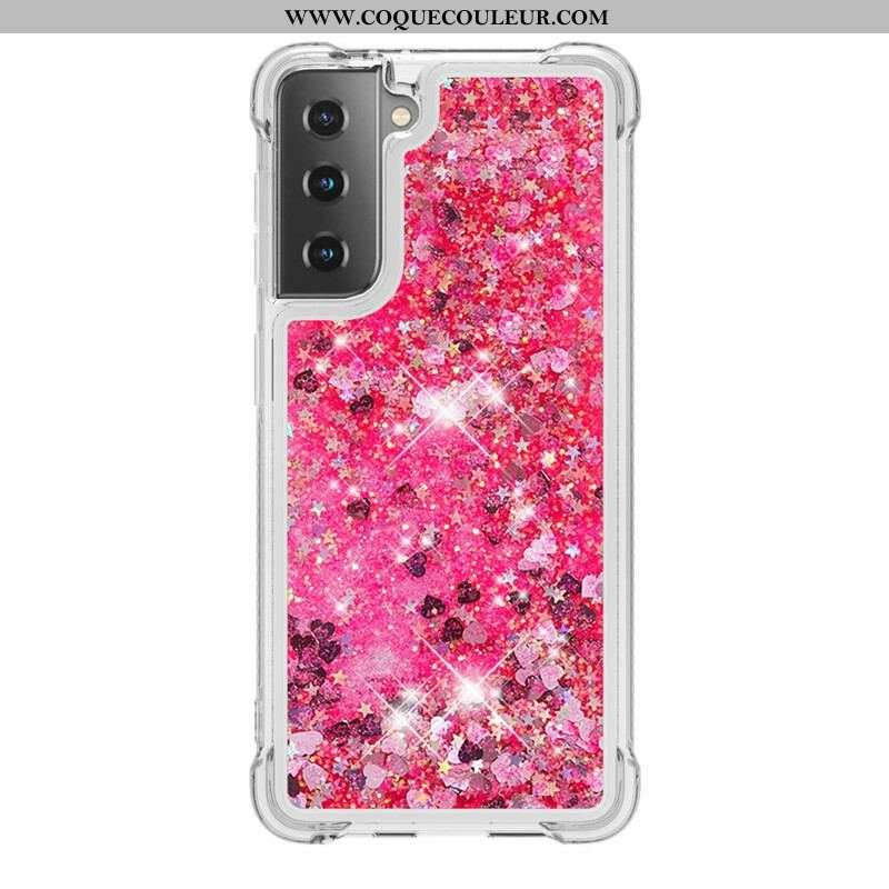 Coque Samsung Galaxy S21 5G Désires Paillettes