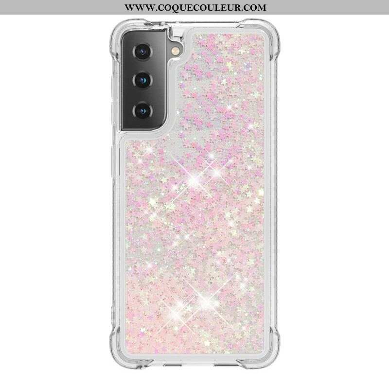 Coque Samsung Galaxy S21 5G Désires Paillettes