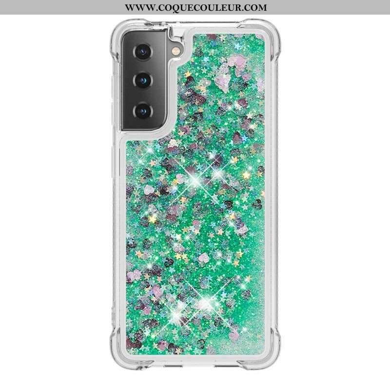 Coque Samsung Galaxy S21 5G Désires Paillettes