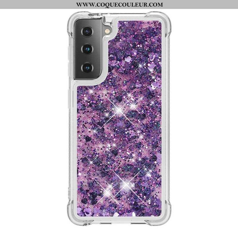 Coque Samsung Galaxy S21 5G Désires Paillettes