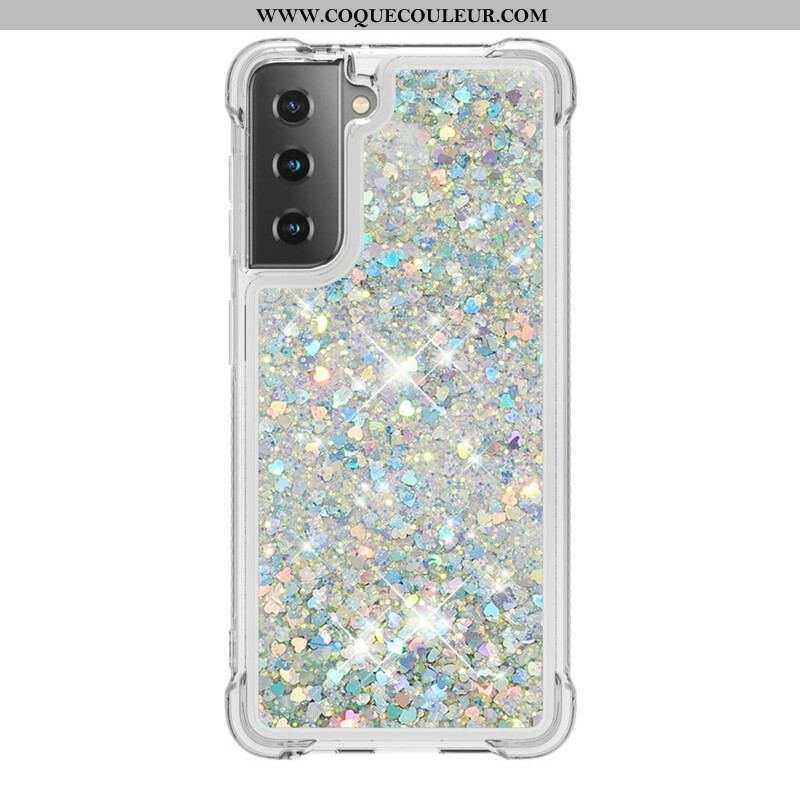 Coque Samsung Galaxy S21 5G Désires Paillettes