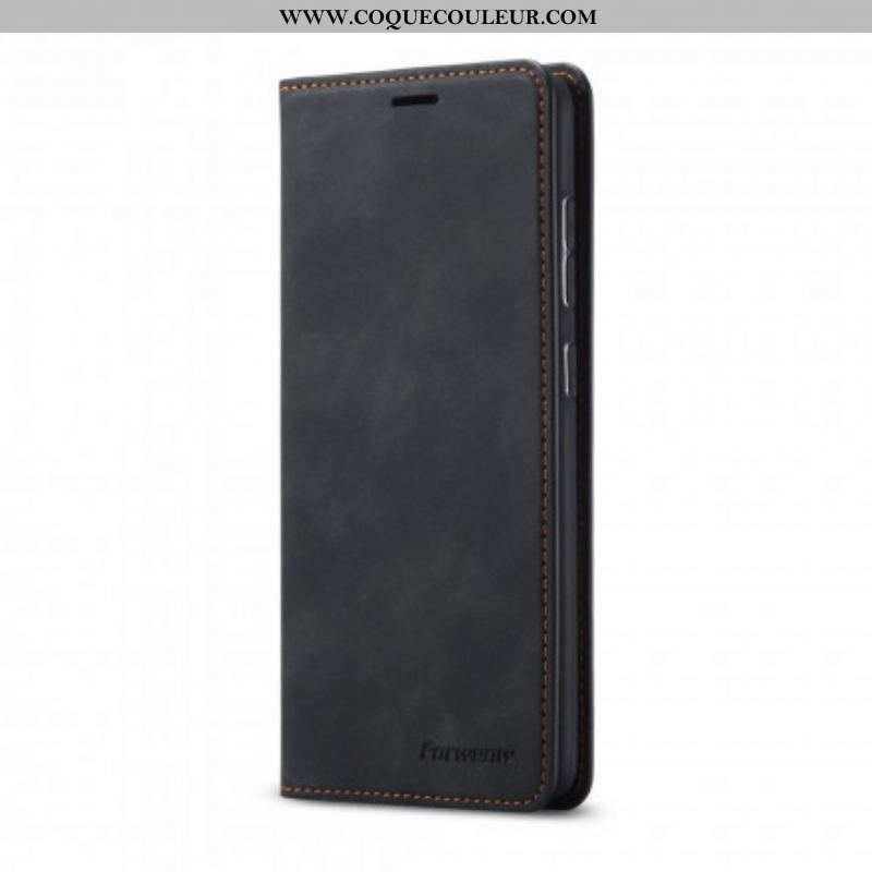 Flip Cover Samsung Galaxy S21 5G Effet Cuir FORWENW