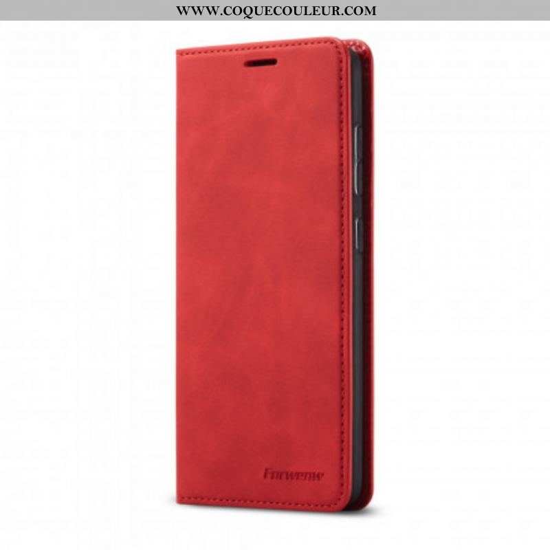 Flip Cover Samsung Galaxy S21 5G Effet Cuir FORWENW