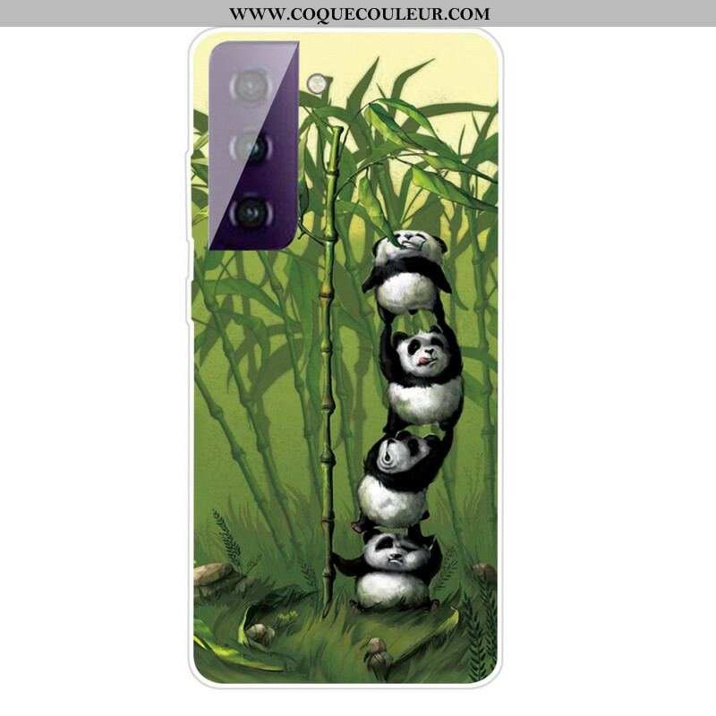 Coque Samsung Galaxy S21 5G Tas de Pandas