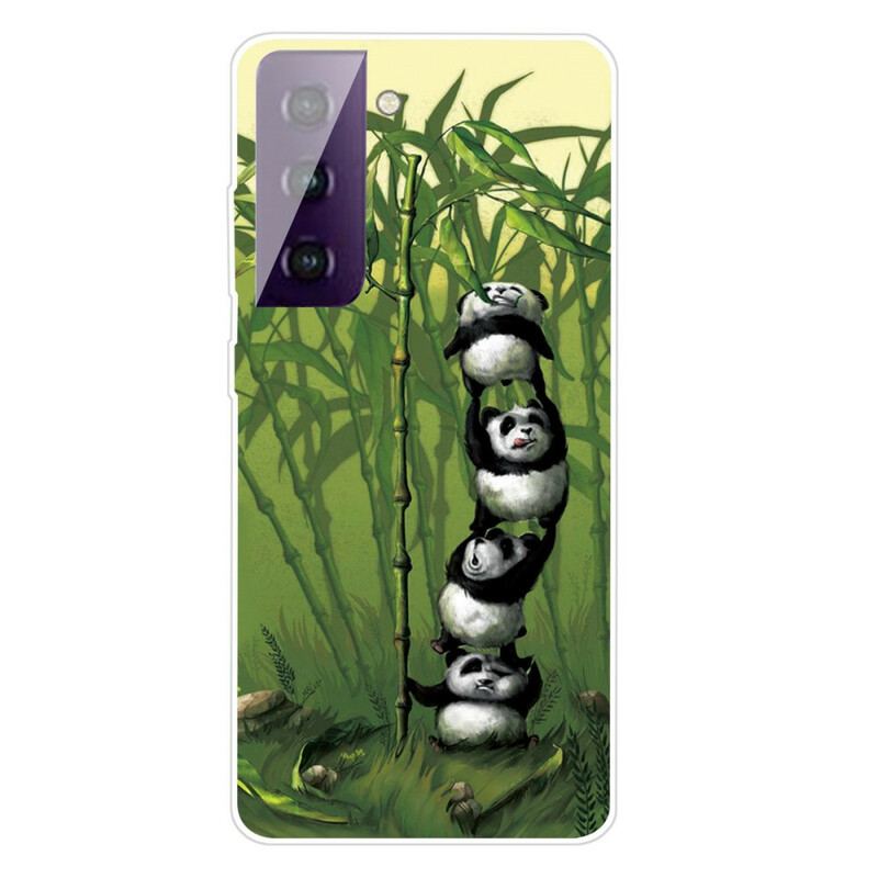 Coque Samsung Galaxy S21 5G Tas de Pandas