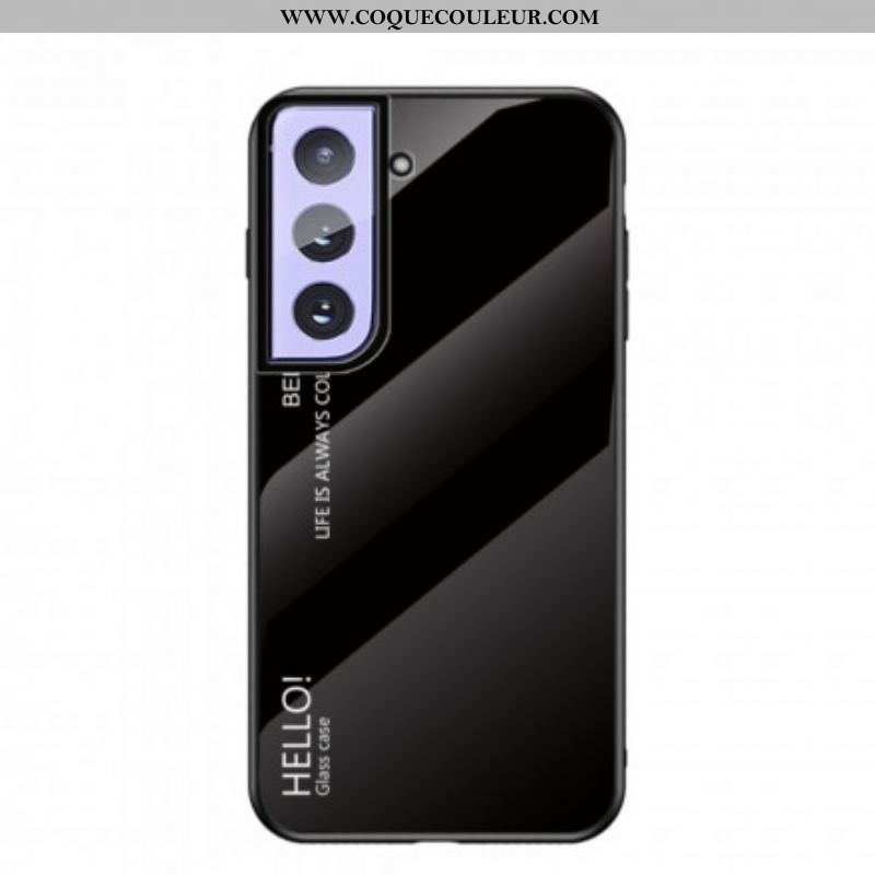 Coque Samsung Galaxy S21 5G Verre Trempé Hello