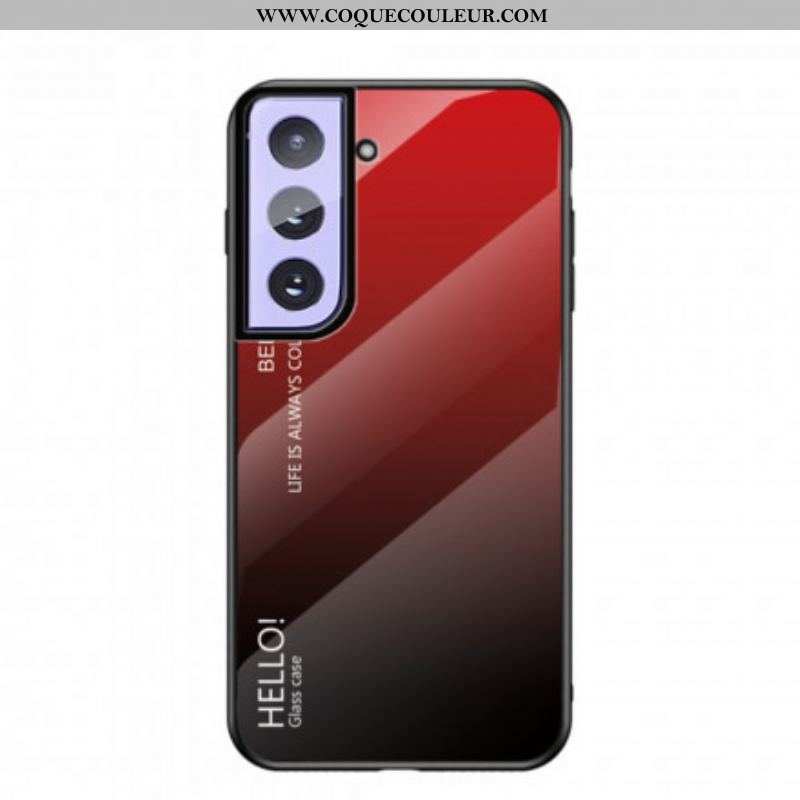 Coque Samsung Galaxy S21 5G Verre Trempé Hello