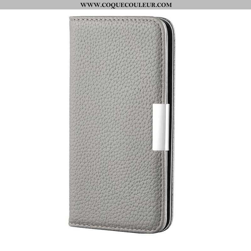 Flip Cover Samsung Galaxy S21 FE Simili Cuir Litchi Ultra Chic