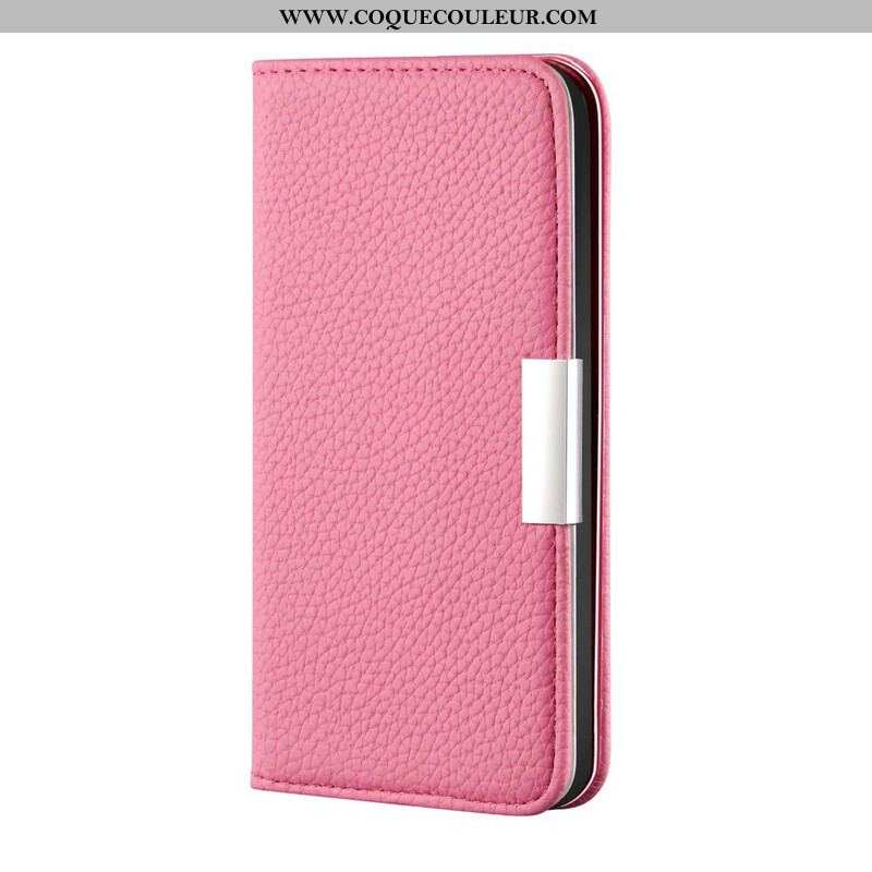 Flip Cover Samsung Galaxy S21 FE Simili Cuir Litchi Ultra Chic