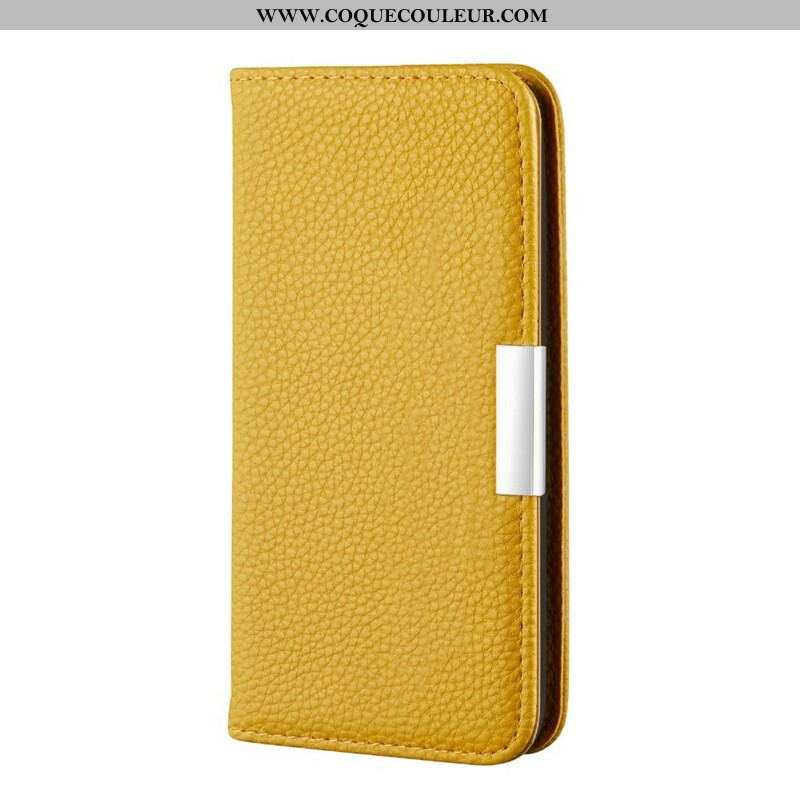 Flip Cover Samsung Galaxy S21 FE Simili Cuir Litchi Ultra Chic