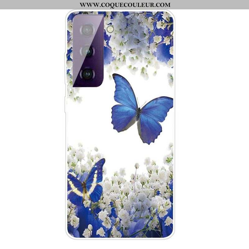 Coque Samsung Galaxy S21 FE Papillons Design