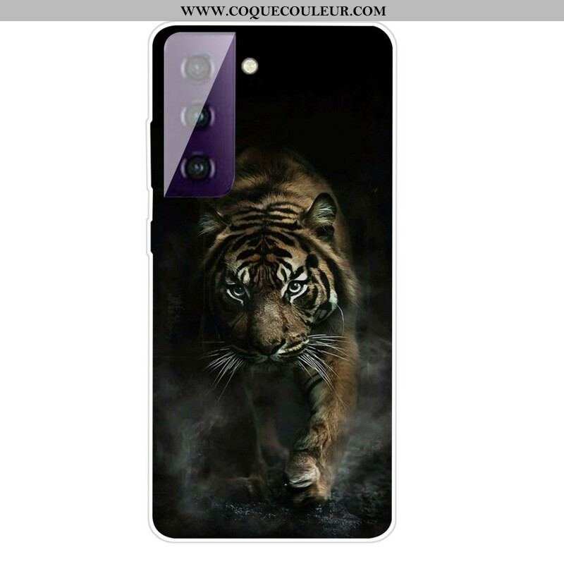 Coque Samsung Galaxy S21 FE Flexible Tigre