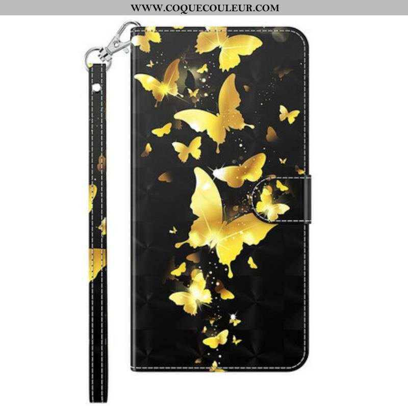 Housse Samsung Galaxy S21 FE Papillons Jaunes