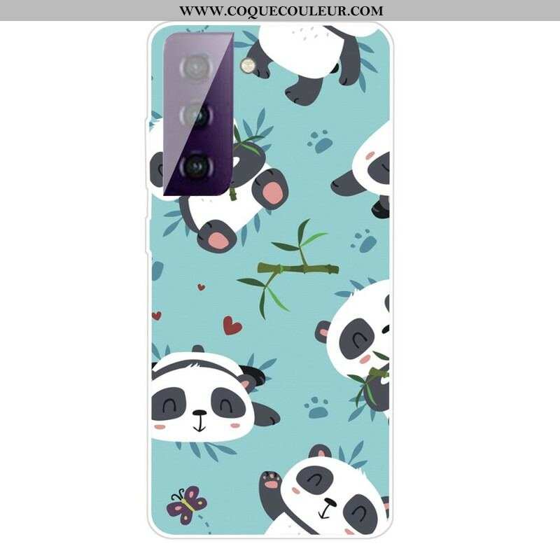 Coque Samsung Galaxy S21 FE Tas de Pandas