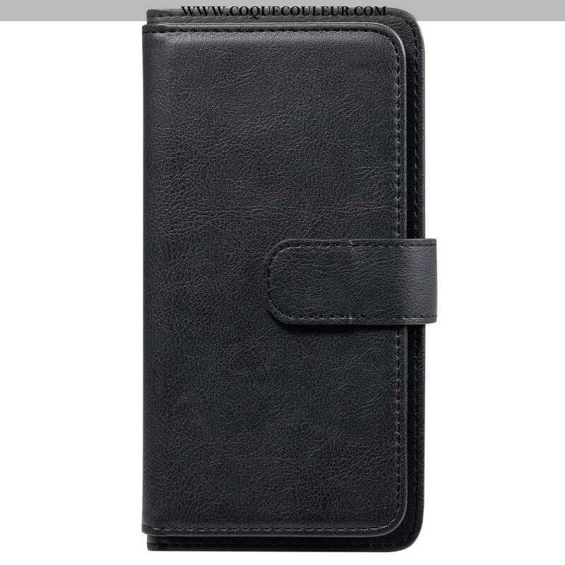 Housse Samsung Galaxy S21 FE Simili Cuir 10 Porte-Cartes