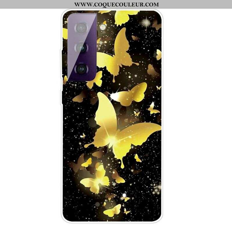 Coque Samsung Galaxy S21 FE Papillons Papillons