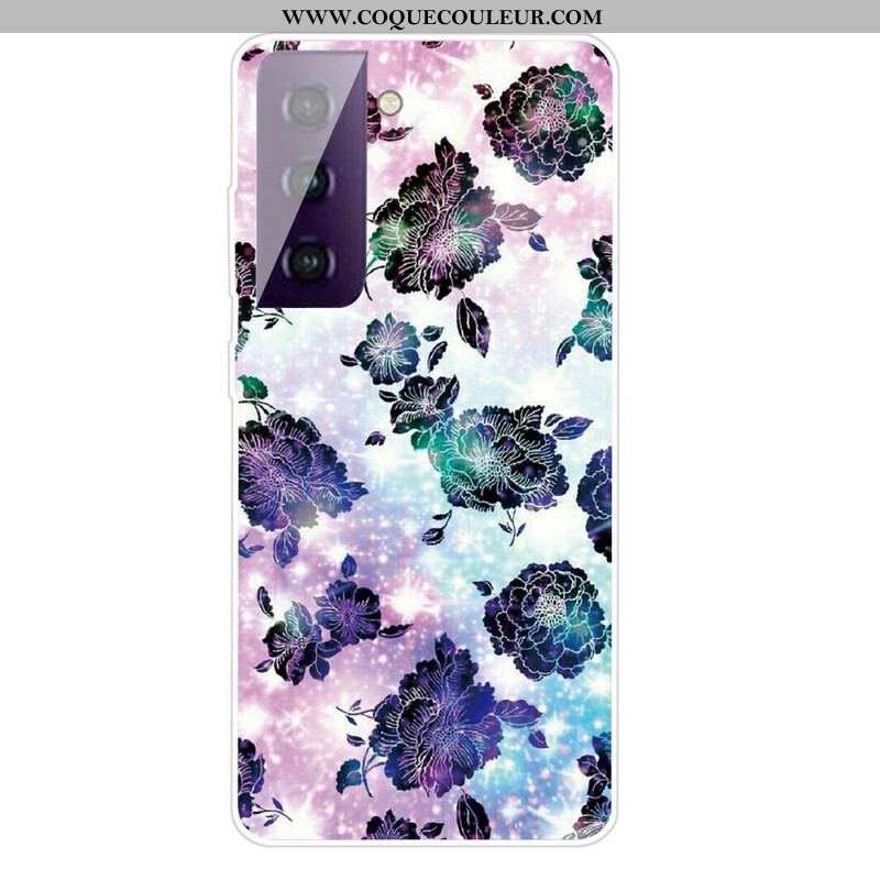 Coque Samsung Galaxy S21 FE Fleurs Graphiques